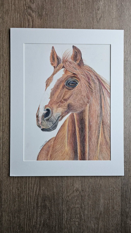 Wind in my mane - Horse Artwork