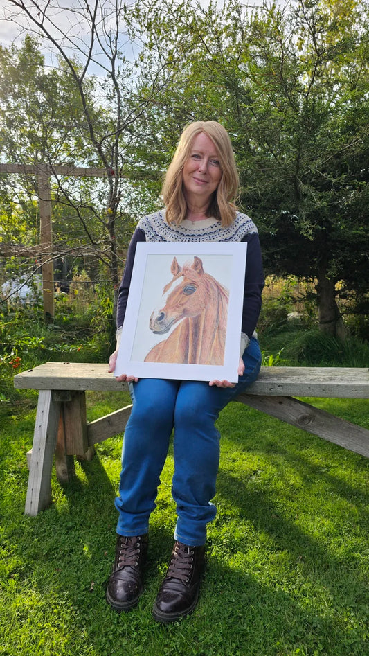 Wind in my mane - Horse Artwork