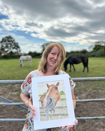 Is this my good side? - Horse Artwork